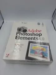 2006 Adobe PHOTOSHOP Elements 4.0 for Macintosh MAC Software New Sealed