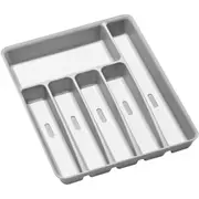 Madesmart 39cm Kitchen Cutlery Tray w/ 6-Non Slip Lined Compartment Organiser