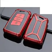 FLJKCT Soft TPU Car Remote Smart Key Case Cover Holder Car Accessories ​,for Volkswagen VW Passat Tiguan Atlas GOL