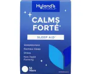 Sleep Aid Tablets, Calms Forte by Hyland's, Natural Anxiety, Stress, and Insomnia Relief Supplement, 50 Count