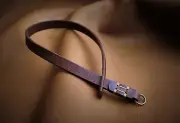 C.K Mike handcrafted adjustable camera wrist strap . Full grain buffalo leather.