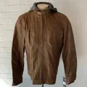 Buffalo Bitton Imitation Leather Jacket Coat Men's L