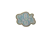 Monogram iron on patch sew on patch Wedding patch something blue