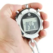 PS528 Metal Stopwatch Professional Chronograph Handheld Digital LCD Sports Count