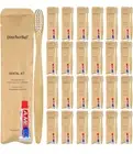Travel Toothbrushes Kit Bulk, Disposable Toothbrushes with Toothpaste(6g), 50ct