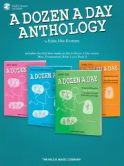 A Dozen A Day Anthology Piano Book and Audio Four Books in One NEW 000158307