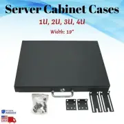 Server Cabinet Case 19" 1U 2U 3U 4U Drawer Rack Mount Deep with Key Lockable Lot