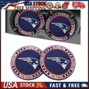 2 pk New England Patriots Car Cup Mat Car Drink Holder Insert Coaster Set S1