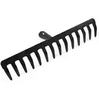 Hand Cultivator for Gardening Handle Grass14 Teeth Leaf Rake