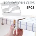 8Pcs Stainless Steel Tablecloth Clip Elasticity Picnic Peg