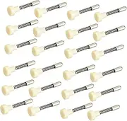 ANDRESLAD 4sets Childproof Door Safety Crib Latch Replacement Spring-Loaded Plunger Pin for Cage Doors Window Screen Repair Kit 6pcs*4