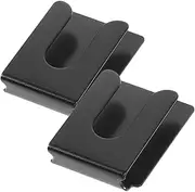 JEWEDECO 2pcs Car Radio Microphone Holders Hand Mic Mount Clips Easy Install Durable Mic Hangers for Vehicle Use Secure Your Mobile Microphone