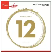 Fender 70L 80/20 Bronze Light Ball End Acoustic Guitar Strings 12-52