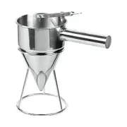 Pancake Batter Dispenser Stainless Steel Funnel Octopus Balls Waffle Maker Cooking Tools Handle Rack Kitchen Aid
