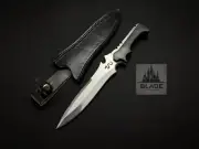 Jack Krauser knife Replica Knife Full Tang Residents Evil with Leather Sheath
