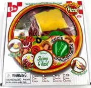 Stretcheez Pizza Shrimp Basil Play Food for Kids Stretchy Pretend Food Toppings