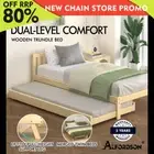 ALFORDSON Bed Frame 2x Single Size Trundle Wooden Mattress Base Timber Oak