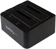 StarTech.com USB 3.1 Gen 2 (10Gbps) Dual-Bay Dock for 2.5"/3.5" SATA SSD/HDDs - Supports SATA I, II, III and UASP - Top-Loading