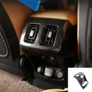 For Kia Sorento 2021-2023 ABS carbon Interior Rear 2row Air Vent Outlet trim 1PC (for: Kia)