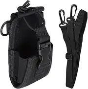 Walkie Talkie Nylon Radio Case Universal Pouch Bag Holster Case for GPS Kenwood Yaesu Icom Motorola Baofeng UV5R UV82 TYT UV5RA HYT 888S Retevis H777 Two Way Radio (MSC-20C 1 Pack)