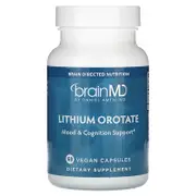 BrainMD, Lithium Orotate, 5 mg , 60 Vegan Capsules