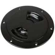 SEA DOG ABS DECK PLATE BLACK SMOOTH 5" QUARER TURN TO