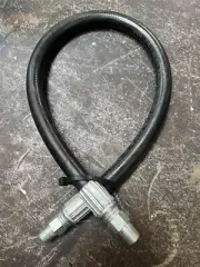 3/8" x 48" 2 wire Hydraulic Hose assembly 5,000 PSI with 2 Male Pipe Fittings