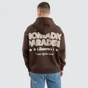 [Nomadic Paradise] Hotel Oversized Hoodie Chocolate Brown
