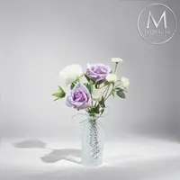 在飛比找momo購物網優惠-【Floral M】花精靈比安卡仿真花禮(人造花/塑膠花/假