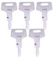 YQABLE 5 Ignition Keys H806 Heavy Equipment Keys for Takeuchi Hitachi Gehl New H
