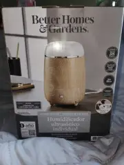 BH&G Personal Ultrasonic Humidifier/Essential Oil Aroma Diffuser Night Light NIB