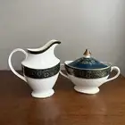 Royal Doulton Carlyle Creamer and Sugar Bowl with Lid Set H5018 England