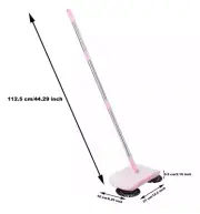 Household Cleaning Hand Push Sweeper Broom Dustpan Trash Bin 360° Rotating Mop