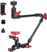 Upgraded 22In/57cm Adjustable Articulating Friction Magic Arm With 1/4" T