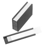 10 Pcs Magnetic Label Holder 2" x 0.5" with Paper Inserts C Channel
