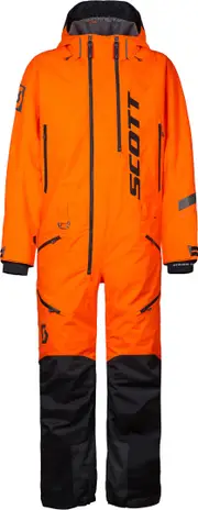 Scott DS Shell Dryo 2023 One Piece Snowmobile Suit, black-orange, Size 3XL for Men Black Orange
