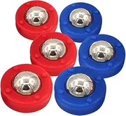Generic 6pcs Table Accessories Game Table Play Table Tabletop Curling Game Tabletop Game Outdoor Shuffleboard Pucks Shuffleboard Game Supply Mini Soccer Mini Shuffleboard Plastic