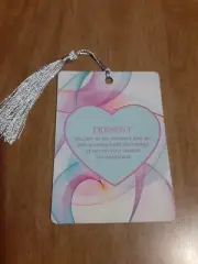 "Present" Love Affirmation Bookmark Tarot Oracle Card Gift Purified&Charged