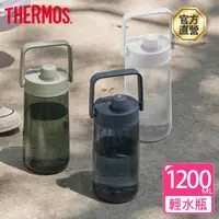 在飛比找momo購物網優惠-【THERMOS膳魔師】超值2入_輕水瓶1200ml+彈蓋輕