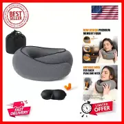 Travel Pillow, Memory Foam Neck Pillow Head Support Soft Pillow for Sleeping ...