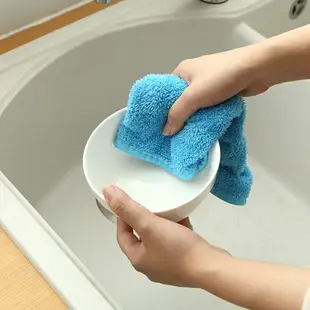 珊瑚絨搓擦手巾浴室可愛兒童廚房掛式毛巾加厚抹手吸水大號擦手布