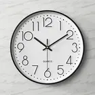 Wall Clock Round 30cm Simple Modern Home Office Cafe Styles Silent Clock AU