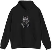 [X.Style] Cat Lovers British Shorthair in Pocket Kitten ds001 Hoodie Black XL