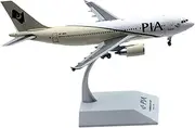 Pre-Built Model Aircraft 23CM 1/200 Scale Highly Detailed Aircraft Model for Pakistan Airlines A310-300 AP-BEQ Die-cast Airplane Miniature Miniature Airplane Model
