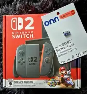 Nintendo Switch 2 Console Mario Kart World Bundle w/MicroSDXC 256GB Express Card