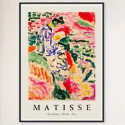 Galrie La Japonaise by Henri Matisse Framed Art Print for Elegant Home Decor, Black Frame, A1 60 x 84cm (23 x 33inch)