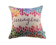 Cotton Linen Square Decor Throw Pillow Cover PillowCase Colorful Imagine
