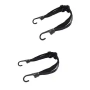 2 Pack 24 Inch Motorcycle Helmet Elastic Rope Strap with Hooks for Luggage