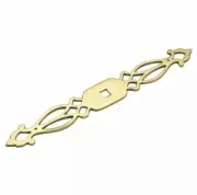Manor House Backplate Lancaster Hand Polished Brass 15/16" X 7 1/2”