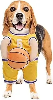 Dog Basketball Costume with Ball,Basketball Dog Costume,Dog Basketball Costume,Dog Basketball Player Costume,Basketball Dog Halloween Costume